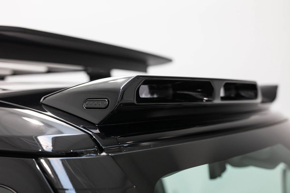 Defender Carbon Fiber Quad Pod Lazer Roof Light Bar - Gloss Black, alternate product view 2
