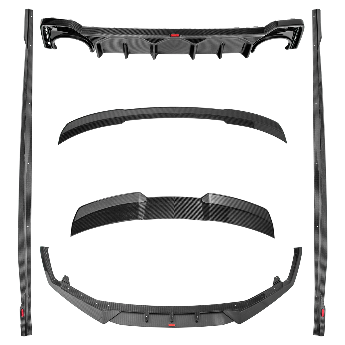 Audi RS6 Visual Carbon Fiber Aero Kit, alternate product view 2
