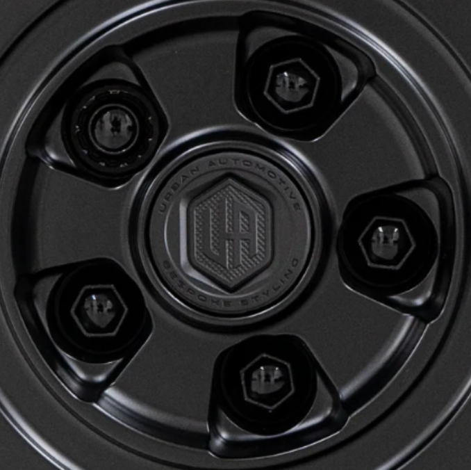 Defender Black Locking Wheel Nut Set - (18 x Nuts, 5 x Locking)
