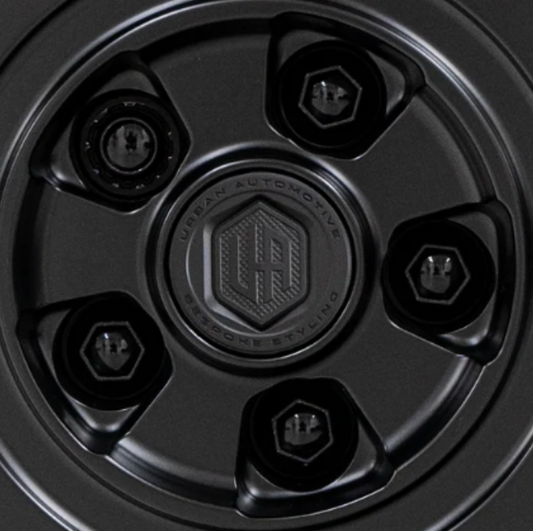 Defender Black Locking Wheel Nut Set - (18 x Nuts, 5 x Locking)