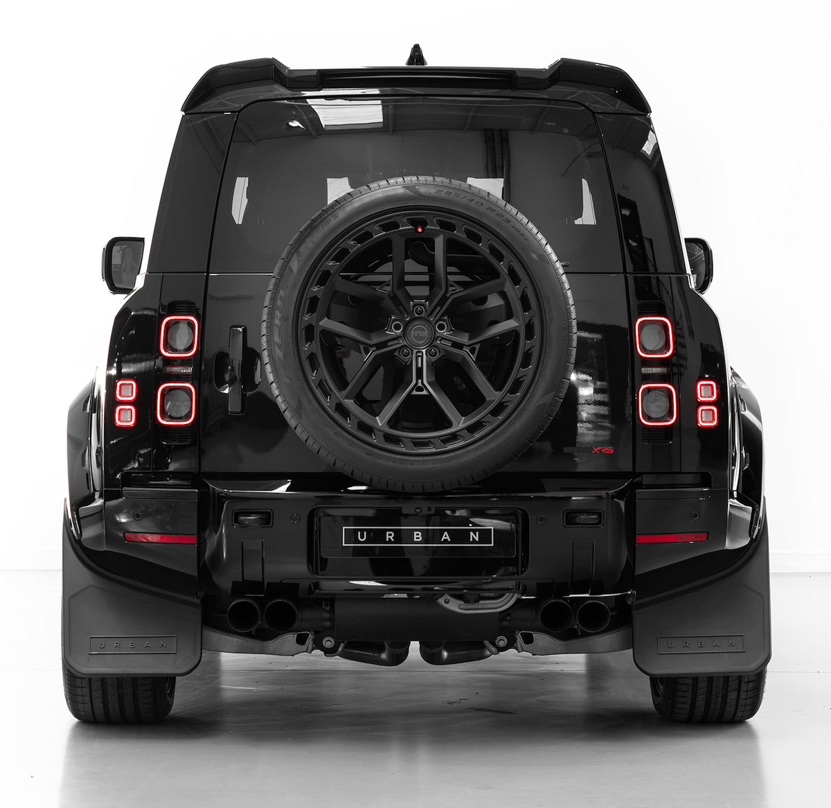 Defender Wide Track Aero Mudflap Set - D90/D110 - Front & Rear, alternate product view 3