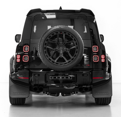 Defender Wide Track Aero Mudflap Set - D90/D110 - Front & Rear, alternate product view 3