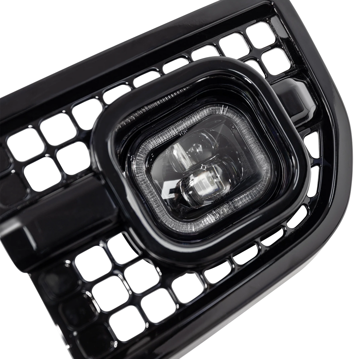 Defender Front Bumper Intakes with Nolden Powercube DRL's, alternate product view 3