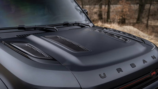 Defender XRS Widetrack Carbon Fiber Quad Vent Hood