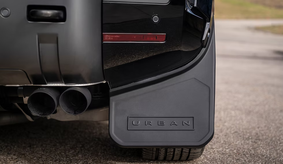 Defender Wide Track Aero Mudflap Set - D90/D110 - Front & Rear, alternate product view 4