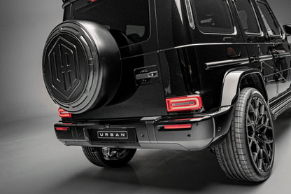 W465 G-Wagon UA Icon Visual Carbon Fibre Spare Rear Wheel Carrier Cover, alternate product view 2